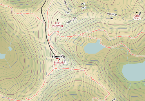 Snowdon Before Shading (Detail)