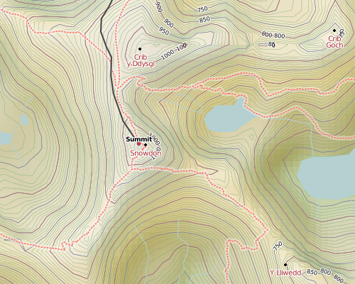 Snowdon After Shading (Detail)